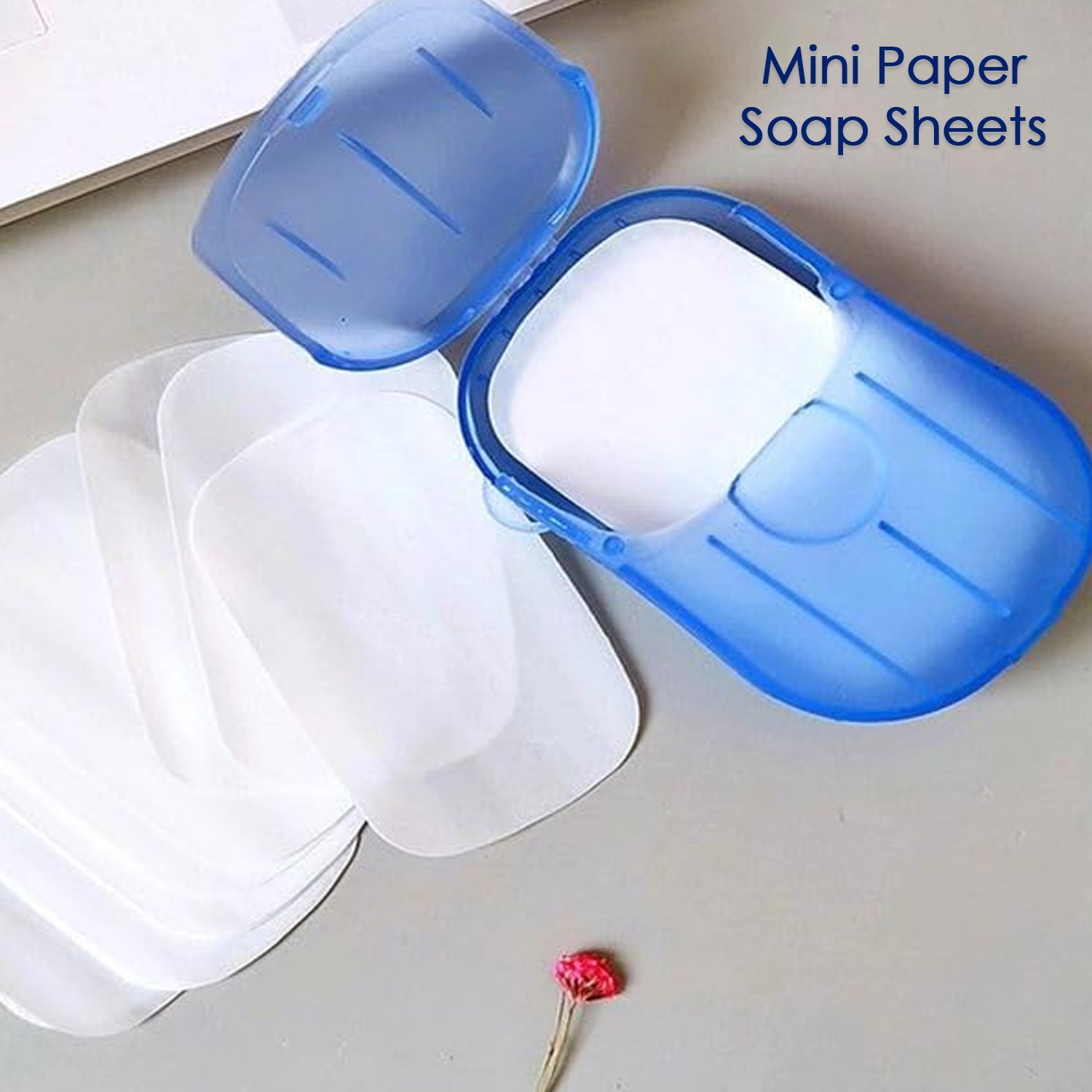 Travel Paper Soap Sheet with Mini Box (20 Sheets in a Pack Approx / Mix Color) Travel Paper Soap Sheet with Mini Box (20 Sheets in a Pack Approx / Mix Color)